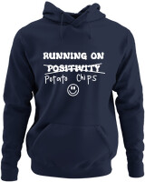 Φούτερ με κουκούλα - Running On Potato Chips - Color Thumbnail Navy Blue