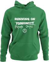 Φούτερ με κουκούλα - Running On Potato Chips - Color Thumbnail Kelly Green