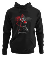 Φούτερ με κουκούλα - Ryuk's Offer - Color Thumbnail Μαύρο