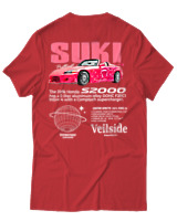 T-Shirt Unisex - S2000 Suki - Color Thumbnail Κόκκινο
