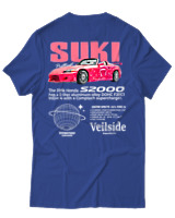 T-Shirt Unisex - S2000 Suki - Color Thumbnail Μπλε Ρουά