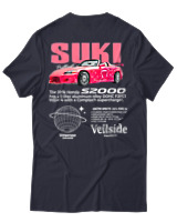 T-Shirt Unisex - S2000 Suki - Color Thumbnail Σκούρο Μπλε