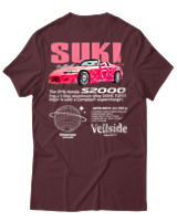 T-Shirt Unisex - S2000 Suki - Color Thumbnail Μπορντό