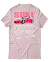 T-Shirt Unisex - S2000 Suki - Color Thumbnail Απαλό Ροζ