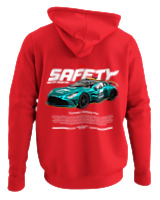 Φούτερ με κουκούλα Αντρικό - Safety F1 - Color Thumbnail Κόκκινο