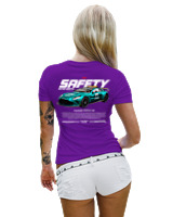 T-Shirt Στενή Γραμμή Γυναικείο - Safety F1 - Color Thumbnail Σκούρο Μωβ