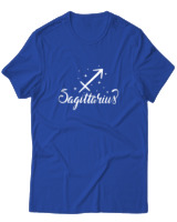 T-Shirt  Γυναικείο - Sagitarrius Stars - Color Thumbnail Μπλέ Ρουά