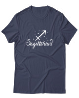 T-Shirt  Γυναικείο - Sagitarrius Stars - Color Thumbnail Μπλέ Γκρί