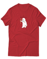 T-Shirt Αντρικό - Sagittarius Cat - Color Thumbnail Κόκκινο