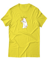 T-Shirt Αντρικό - Sagittarius Cat - Color Thumbnail Κίτρινο