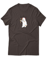 T-Shirt Αντρικό - Sagittarius Cat - Color Thumbnail Καφέ