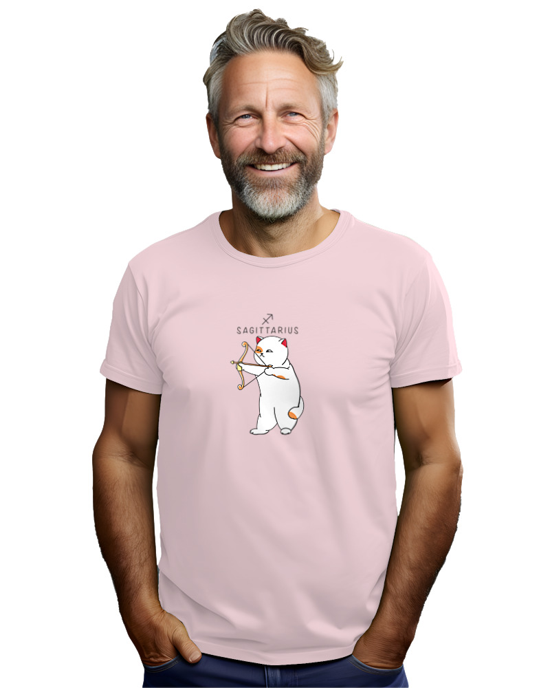 T-Shirt Αντρικό - Sagittarius Cat - Image 2
