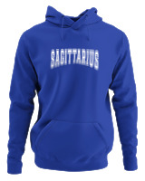 Φούτερ με κουκούλα Αντρικό - Sagittarius College Letters - Color Thumbnail Μπλε Ρουά