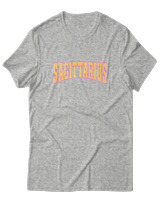 T-Shirt  Γυναικείο - Sagittarius College Letters - Color Thumbnail Γκρί Μελανζέ