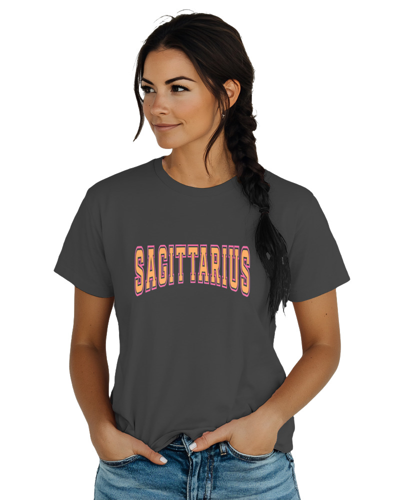 T-Shirt  Γυναικείο - Sagittarius College Letters - Image 1