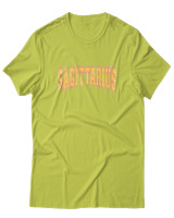 T-Shirt  Γυναικείο - Sagittarius College Letters - Color Thumbnail Λαχανί