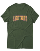 T-Shirt  Γυναικείο - Sagittarius College Letters - Color Thumbnail Κυπαρισσί