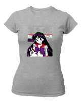 T-Shirt Στενή Γραμμή Γυναικείο - Sailor Mars - Color Thumbnail Γκρι Μελανζέ