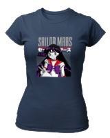 T-Shirt Στενή Γραμμή Γυναικείο - Sailor Mars - Color Thumbnail Σκούρο Μπλε