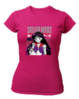 T-Shirt Στενή Γραμμή Γυναικείο - Sailor Mars - Color Thumbnail Φουξια