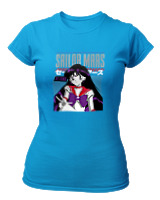 T-Shirt Στενή Γραμμή Γυναικείο - Sailor Mars - Color Thumbnail Τιρκουάζ