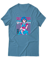 T-Shirt Αντρικό - Sailor Mercury - Color Thumbnail Τιρκουάζ