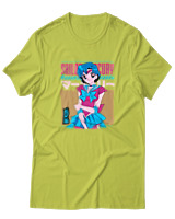 T-Shirt Αντρικό - Sailor Mercury - Color Thumbnail Λαχανί