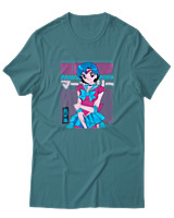 T-Shirt Αντρικό - Sailor Mercury - Color Thumbnail Μπλε Πράσινο