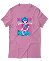T-Shirt Αντρικό - Sailor Mercury - Color Thumbnail Ροζ