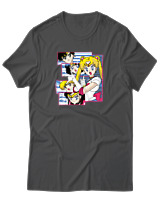 T-Shirt  Γυναικείο - Sailor Moon - Color Thumbnail Ανθρακί