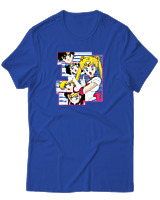 T-Shirt  Γυναικείο - Sailor Moon - Color Thumbnail Μπλέ Ρουά