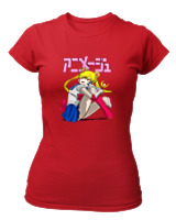 T-Shirt Στενή Γραμμή Γυναικείο - Sailor Moon - Color Thumbnail Κόκκινο