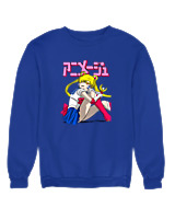 Φούτερ χωρίς κουκούλα Γυναικείο - Sailor Moon - Color Thumbnail Μπλε Ρουά