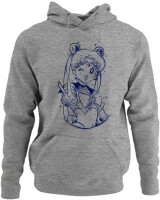 Φούτερ με κουκούλα - Sailor Moon - Color Thumbnail Γκρι Μελανζέ
