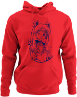 Φούτερ με κουκούλα - Sailor Moon - Color Thumbnail Κόκκινο