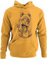 Φούτερ με κουκούλα - Sailor Moon - Color Thumbnail Κίτρινο Χρυσό