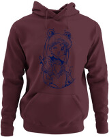 Φούτερ με κουκούλα - Sailor Moon - Color Thumbnail Marron