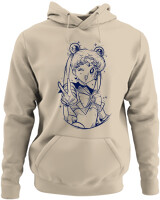 Φούτερ με κουκούλα - Sailor Moon - Color Thumbnail Μπέζ