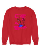 Φούτερ χωρίς κουκούλα Αντρικό - Sailor Moon Clouds - Color Thumbnail Κόκκινο