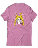 T-Shirt Unisex - Sailor Moon In Love - Color Thumbnail Ροζ
