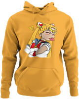 Φούτερ με κουκούλα - Sailor Moon Tongue - Color Thumbnail Κίτρινο Χρυσό