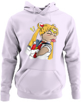 Φούτερ με κουκούλα - Sailor Moon Tongue - Color Thumbnail Λιλά