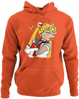 Φούτερ με κουκούλα - Sailor Moon Tongue - Color Thumbnail Orange