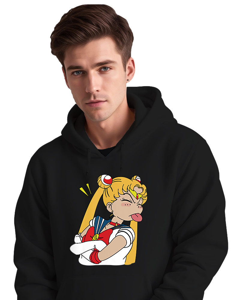 Φούτερ με κουκούλα - Sailor Moon Tongue - Image 2