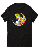 T-Shirt Αντρικό - Sailor Venus - Color Thumbnail Μαύρο
