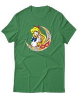 T-Shirt Αντρικό - Sailor Venus - Color Thumbnail Πράσινο