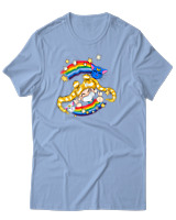 T-Shirt Unisex - Sailormoon Cat - Color Thumbnail Γαλάζιο