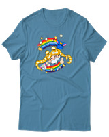 T-Shirt Unisex - Sailormoon Cat - Color Thumbnail Τιρκουάζ