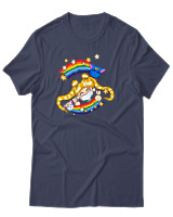 T-Shirt Unisex - Sailormoon Cat - Color Thumbnail Μπλε Γκρι