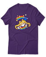 T-Shirt Unisex - Sailormoon Cat - Color Thumbnail Σκούρο Μωβ